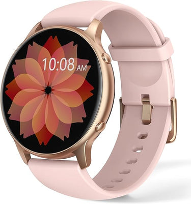 TUYOMA Reloj Inteligente para Mujer – 1,32 Pulgadas HD Smartwatch para Mujer, Impermeable IP68, Esfera DIY, oxímetro, Monitor de sueño, Monitor de Ritmo cardíaco, podómetro, para Android iOS